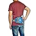 Waist Pack Fanny Pack Bum Bag Hip Pack Running Bag Waist Bag Running Belt Sack Water Resistant with Bottle (Not Included) Holder for Hiking Camping Dog Walking nylon fabric blue, by LC Prime