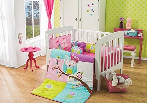 Special Edition Doroty Owl 6 Pcs Crib Bedding Set by Nyri Store