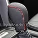 JI Loncky Genuine Leather Gear Shift Knob Cover for Subaru Forester 2014-2017 / Subaru Impreza 2012-2016 /Subaru XV Crosstrek 2013-2015 / Subaru Crosstrek 2016 2017 Accessories