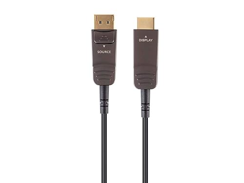 Monoprice DisplayPort 1.2a to HDTV Cable - 4K@60Hz, AOC, 21.6 Gbps, Ultra Slim Design, Dynamic HDR, Lightweight Construction, 50 Feet, Black - SlimRun AV Series - Amazon deal for $120.48