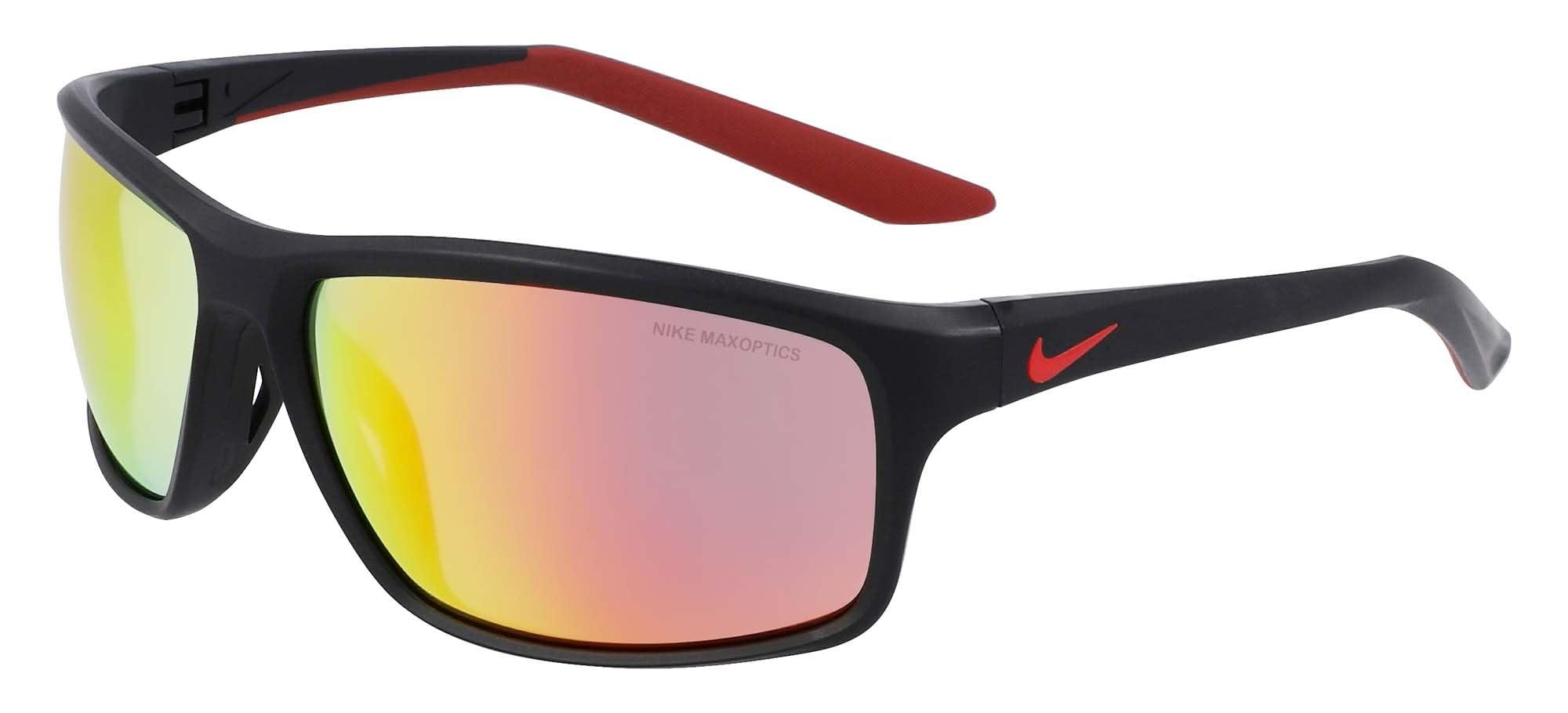 Nike ADRENALINE 22 M DV2155 NKDV2155 010 matte black red mirro Sunglasses Unisex Acetate, Standard, 15 — image 1
