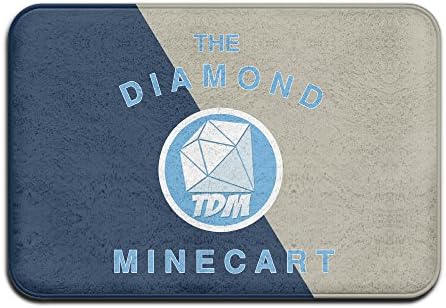 LETgogo The Diamond Minecart DAN TDM Doormats / Entrance Rug Floor Mats