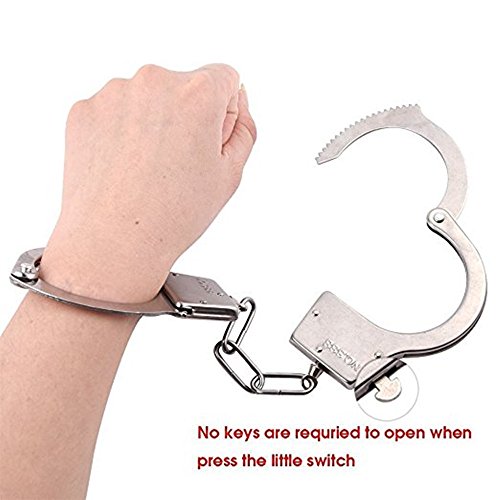 Baonmy Fashion Party Cuffs Furry Fuzzy Handcuffs for Wrist (Black)