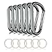 CampTek 6PCS Carabiner Caribeaner Clip,3
