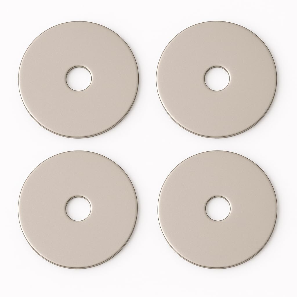 M4 Washers for Screws - M4 x 20 x 1.2mm (20 Pack) Metal Flat Penny Washers for Bolts - A2 Stainless Steel Plain Round (20pc)