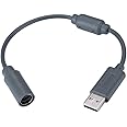 USB Breakaway Cable for Xbox 360, USB Adapter Cord Dongle Compatible with Microsoft Xbox 360 Wired Controller Game Guitar Hero Rock Band