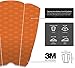 Surfboard Traction Pad - 3 Piece Surf Board & Skimboard Stomp Foot Pads w/Arch Bar - Superb Kick Tail Deck Grip - Fit for Longboard, Shortboard, Fish Board & Skim Board - Premium & Strong 3M Adhesive