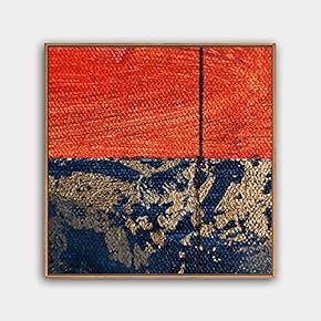 Framed Canvas Wall Art Abstract Canvas Prints Home Artwork Decoration for Living Room,Bedroom - 16x16 inches