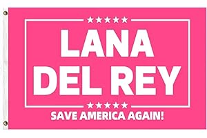 SALMOPHY Lana Del Rey Flag Singer Lizzy Grant Flags for Room College Dorm Bedroom Wall Tapestry Decor - for Lana Del Rey Fans Indoor and Outdoor Funny Party Banner Poster Gift Merch