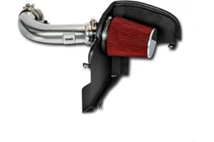 R&L Racing 3.5" Red Heat Shield Cold Air Intake Kit + Filter 11-14 For Ford Mustang GT 5.0L V8