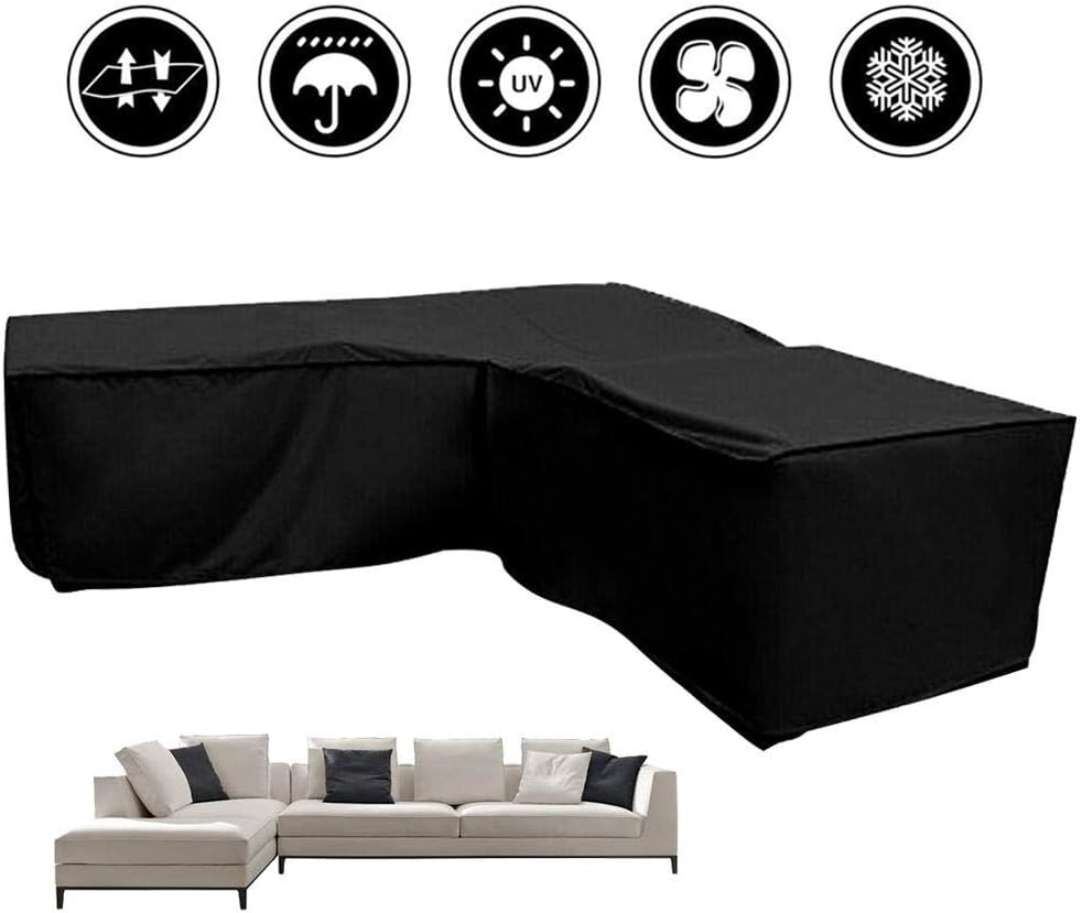 Corner Sofa Cover Waterproof Dustproof Durable Sunscreen L Shape