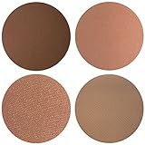 Keep It Peachy Collection Eyeshadow Quad: 4 Single Eye Shadows Makeup Magnetic Refill Pan 26mm, Paraben Free, Gluten Free, Made in the USA