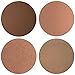 Keep It Peachy Collection Eyeshadow Quad: 4 Single Eye Shadows Makeup Magnetic Refill Pan 26mm, Paraben Free, Gluten Free, Made in the USA