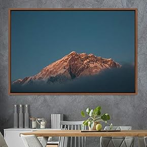 signwin Framed Canvas Wall Art Mountainscape Aerial Dramatic...
