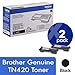Brother Genuine TN420 2-Pack Standard Yield Black Toner Cartridge with approximately 1,200 page yield/cartridge