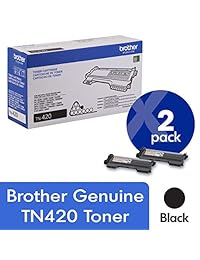 Original Brother TN420 (tn-420) Black Toner Cartridge 2-Pack
