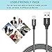 ightning Cable (3 Packs: 3FT x 3) Nylon Braided 8 Pin USB iPhone Charging & Syncing Cord with Aluminum Connector for iPhone X/8/8 Plus/7/7 Plus, iPad/iPod And More-Black