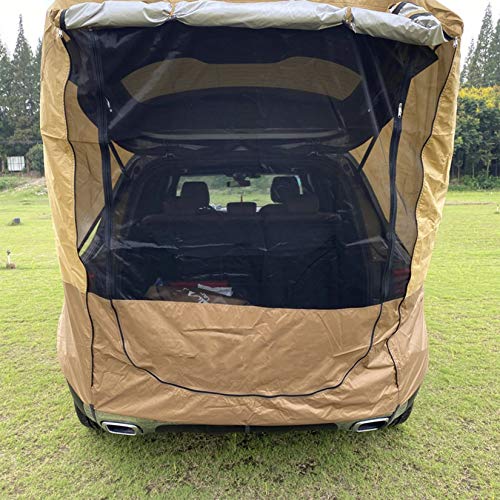 Dyjd Tentes De Voyage En Voiture, Tentes De Voyage De Voiture, Tentes De Coffre Pour Exercices D’auth-conduit En Plein Air, Barbecues, Camping,marron
