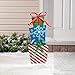 Metal Stack of Presents Lawn Stake by Fox River Creations, Christmas Holiday Lawn Décor, 33” High