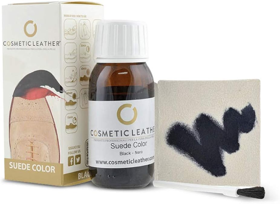 Tintura Liquida Per Scarpe In Camoscio - Vernice Per Pelle Scamosciata, 50 Ml, 3 Colori Disponibili