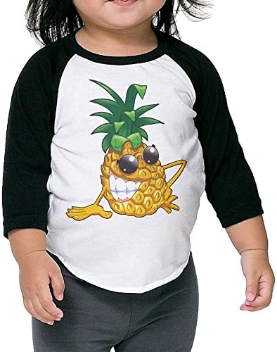 PHINP Funny Pineapple Middle Sleeve University Bottoming Shirt For Children