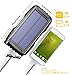 Jetsun Solar Charger 23650mAh Portable Solar Power Bank with Waterproof Solar Panel and Flashlight for iPhone,iPad,Android and more