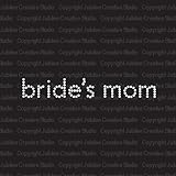 Simple Brides Mom Iron On Rhinestone Crystal Tshirt Transfer by Jubilee Rhinestones