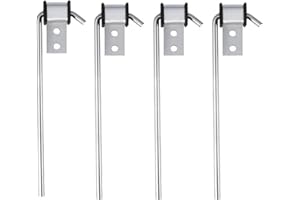 SOEKAVIA 4 Pack Universal Exhaust Hangers, Flexible Swivel Muffler Hanger Tail Pipe Hanger, Universal Exhaust Tailpipe Bracket for Most Car Truck Exhaust Systems