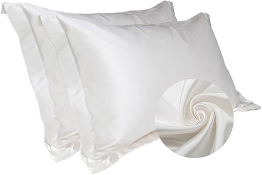 Amazon Com Lovelynee 2 Pcs Pure Mulberry Satin Silk Pillow Cases