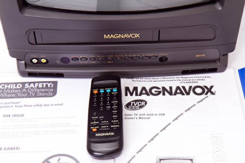 Magnavox-13-Color-TVVCR-Combo-Black-12-Disney-VHS-Movies