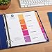 Avery 5 Tab Dividers for 3 Ring Binders, Customizable Table of Contents, Multicolor Tabs, 6 Sets (11187)