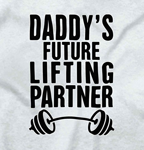 Daddys Lifting Partner Funny Cute Workout Exercise Baby Onesie Bodysuit