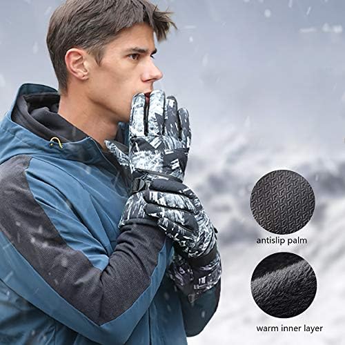 Black fleece winter gloves for sports activities, priced at $21.99 as of August 9, 2023.