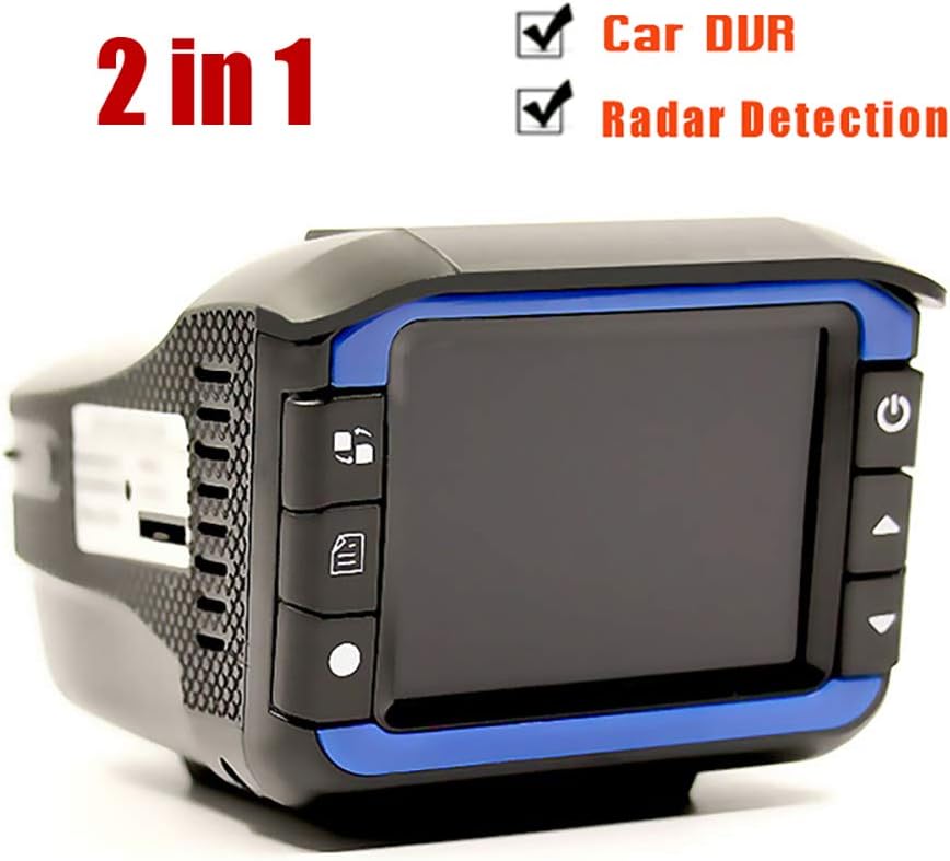 2 En 1 Anti Policia Velocidad GPS Dash CAM, Detector De Radares 140 ° Gran Angular, 1080P Grabadora De Conducción, con Sensor G, WDR Vision Nocturna, Grabación En Bucle: Amazon.es: Electrónica