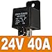 EHDIS Motor Relay 5 Pin 24V Coil 40amp Spdt Model No.: JD2912-1Z-24VDC 40A 28VDC, Contactor Relay Switch Power, Auto Switches & Starters,10 Pack