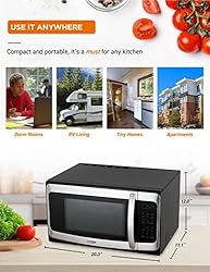 COMMERCIAL CHEF 1.1 Cu Ft Microwave with 10 Power