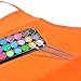 Caydo Set of 20 Assorted Colors Children's Art Smock Artist Fabric Aprons for School, Painting Classroom, Home and Kitchen
