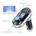 i-SUPERSIM Bluetooth Car Kit Bluetooth FM Transmitter Wireless Multifunctional In-Car Handsfree Calling with Dual USB Car Charger (Silver)