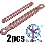 QY 2Pack The First And Latest Brown Color Resin Magic Donut Twister Ponytail Bun Maker, Big Size and Small Size