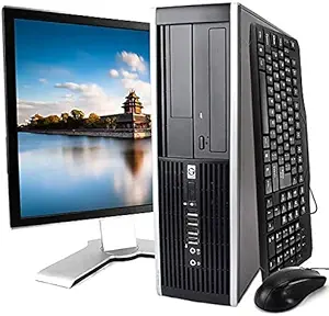 HP Elite Desktop Computer Package - Intel Core i5 3.1GHz, 4GB RAM, 250GB Hard Drive, DVD-RW Drive, WiFi, 19 Inch Monitor, Keyboard, Mouse, Windows 10 (Renewed)