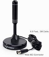 LEADSIGN 2025 Indoor TV Aerial High Gain 300+ Miles Magnetic Base 6.6ft Cable view 3