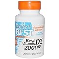 Doctor's Best, Best Vitamin D3, 2000 IU, 180 Softgels