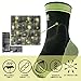 Protle Foot socks Ankle Brace Compression Support Sleeve with Silicone Gel (Green-Medium)