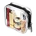 BBTO 3 Pieces PVC Travel Toiletry Bag Cosmetic Bags Organizers Makeup Bags with Zipper for Men's Women's Travel Toiletry Kit, Clear