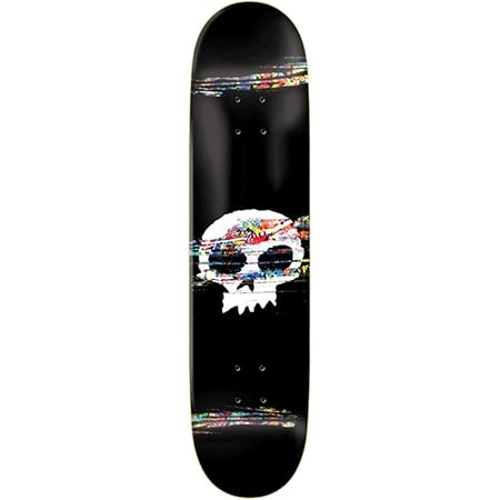 Zero Brockman Single Skull Scratch Off Dk-8.25 Skateboard, Schwarz