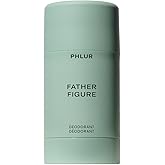PHLUR Father Figure Natural Deodorant - 48 Hour Odor Protection Baking Soda Free & Aluminum Free Deodorant - Salicylic Acid, Arrowroot Powder & Tamanu Oil - No Residue or Irritation