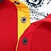 Cokle T Shirts, Mens Long Sleeve Tee Lapel Casual Fit Polo Red L