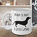 ChillThreads Dachshund Mug - Proud to Have A Little Wiener - Funny Novelty Coffee Cup for Doxie Dog Lovers - Perfect for Pet Daschund Moms and Dads (11 oz, White)
