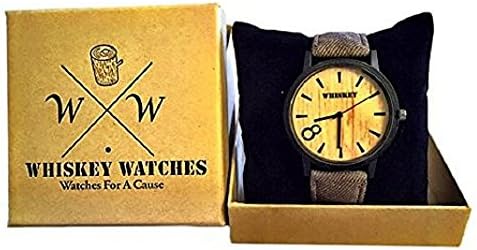 Whiskey Watches - Watches For A Cause- Eco Faux Wood &amp; Eco Light Band- Tree Planted For Every Watch Sold