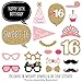 Big Dot of Happiness Sweet 16 Birthday - Photo Booth Props Kit - 20 Count